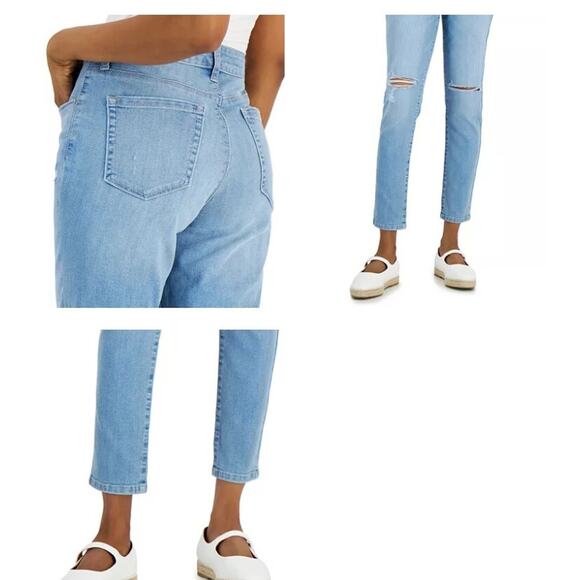 STYLE & CO Jeans Womens Size 16 Blue Curvy-Fit Skinny Mid-Rise Slimming Pockets - Picture 3 of 7